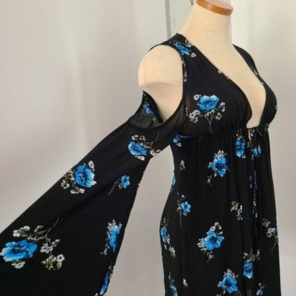 Kendall & Kylie Cold Shoulder Floral Dress,size S - Picture 1 of 15